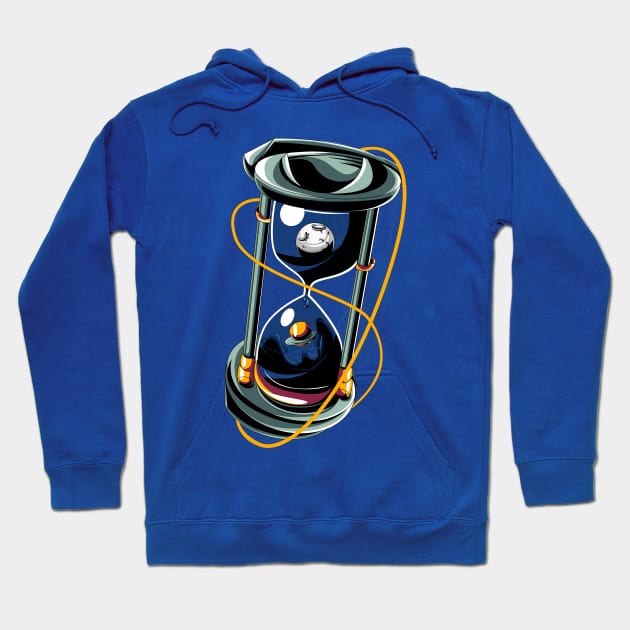 hourglass timer universe Hoodie by Mako Design 